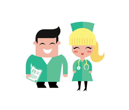 doctors illustrationのイラスト素材