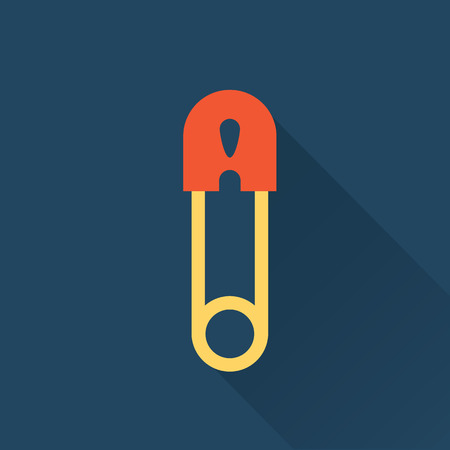 vector pin illustration flat iconのイラスト素材