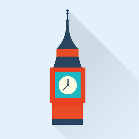 british big ben towerのイラスト素材