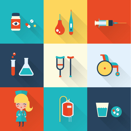 Nurse iconsのイラスト素材