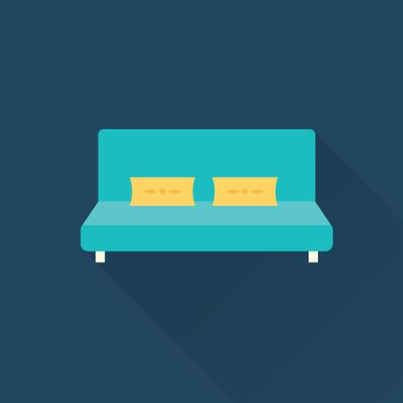 Vector sofa iconのイラスト素材
