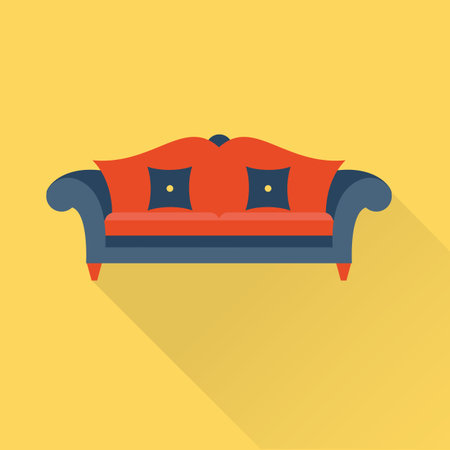 Vector sofa iconのイラスト素材