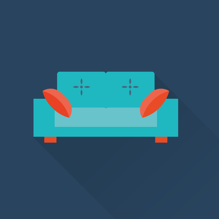 Vector sofa iconのイラスト素材