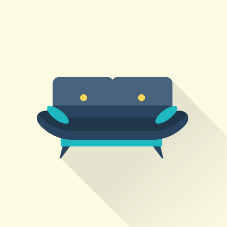 Vector sofa iconのイラスト素材