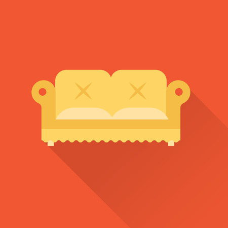 Vector sofa iconのイラスト素材