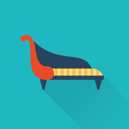 Vector sofa iconのイラスト素材