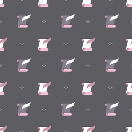 valentines heart patternのイラスト素材