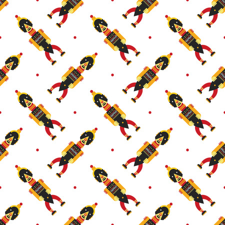 African figure patternのイラスト素材