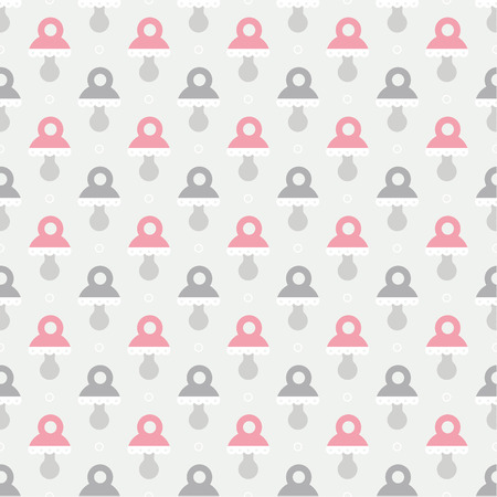 pacifiers patternのイラスト素材