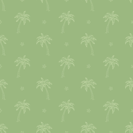 Seamless pattern with palm trees vector backgroundのイラスト素材