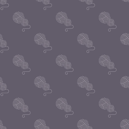 ball of yarn patternのイラスト素材