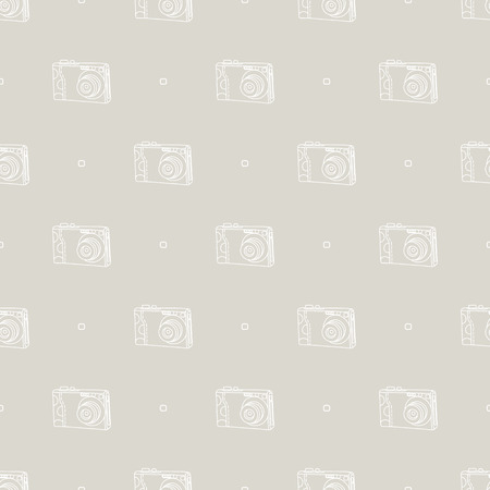 digital camera patternのイラスト素材