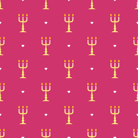 candles and candlesticks patternのイラスト素材