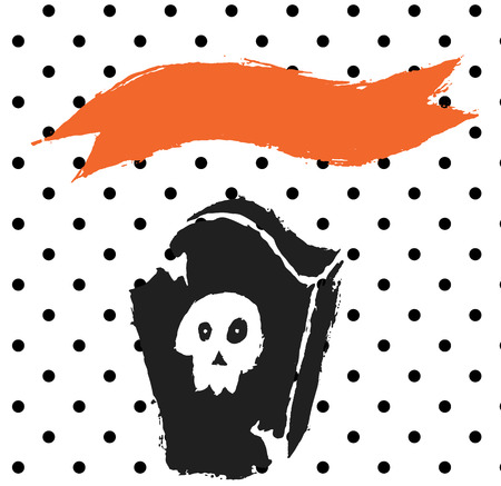 Halloween card design a fun vector illustrationのイラスト素材