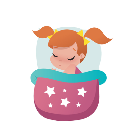 little girl child illustrationのイラスト素材