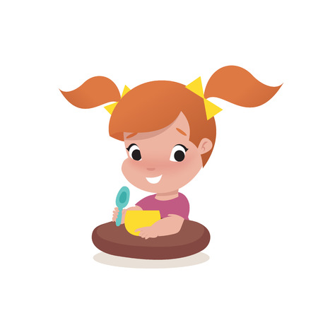 little girl child illustrationのイラスト素材