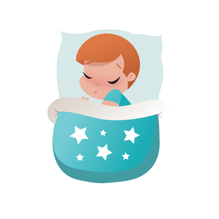 little child boy illustrationのイラスト素材