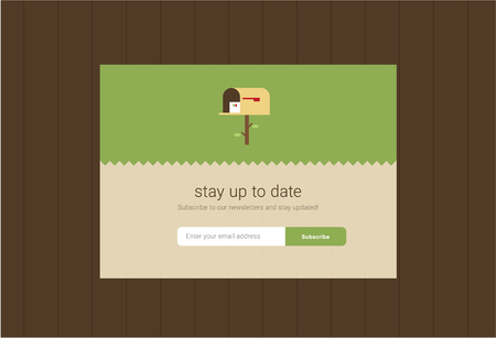 web subscribe ui interface designのイラスト素材
