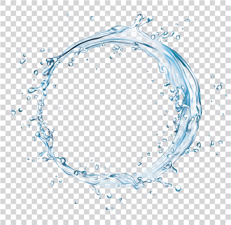 vector water splash circleのイラスト素材