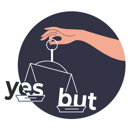vector flat style scale justice A symbol of right decision and act.のイラスト素材