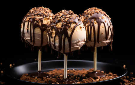 White Background: Chocolate Sweetsの写真素材
