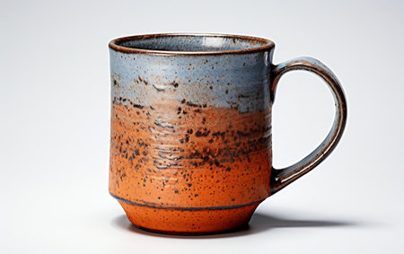 Isolated White Background: Ceramic Mugの写真素材