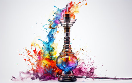 "Isolated Hookah on White Background"の素材