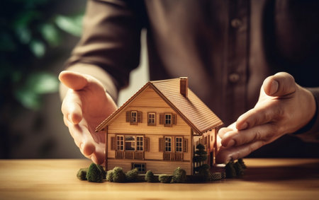 "Protecting Your Home: Insurance and Safety Hand in Hand"の素材