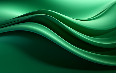"Abstract Green Curve Background"の素材