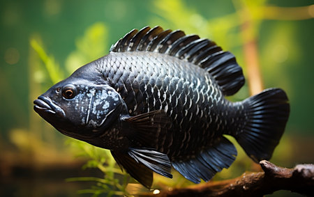 "Photo of Black Tilapia or Tilapia"の写真素材