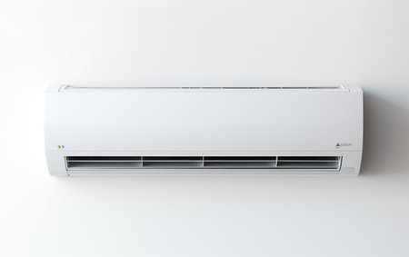 "White Background Electrical AC"の写真素材