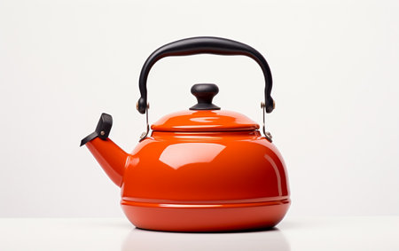 "White Background Kettle"の写真素材