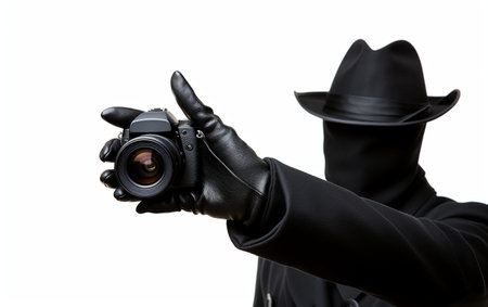 Stylish Man in Black Coat Posing for a Photo