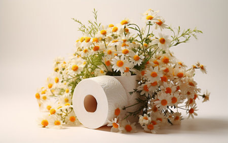 "Ultra-Soft Toilet Paper in Plastic Packaging with Character"の写真素材