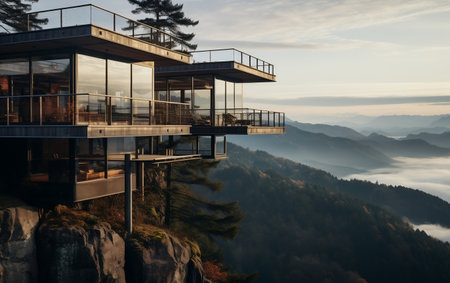 "Mountain Viewing Platform"の写真素材
