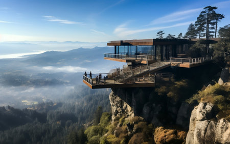 "Mountain Viewing Platform"の写真素材