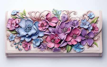 Wallet or Purse on a White Background"の写真素材