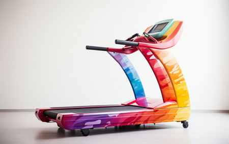 Fitness Equipment Against a Clean White Surfaceの写真素材