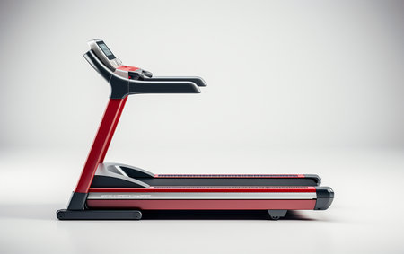 Fitness Equipment Against a Clean White Surfaceの写真素材