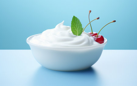 "Yogurt Topped with Goodies in a Realistic Photoの素材