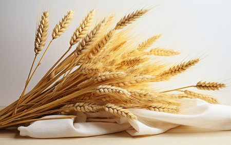 "Barley Displayed on a White Background"の素材