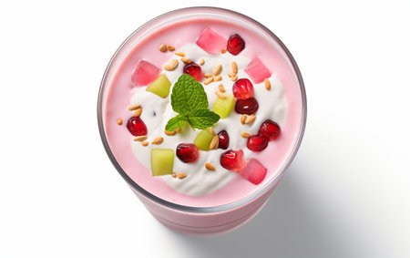 Falooda dish on the white backgroundの素材