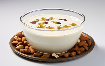 Sheer Khurram Dish on a White Backgroundの素材