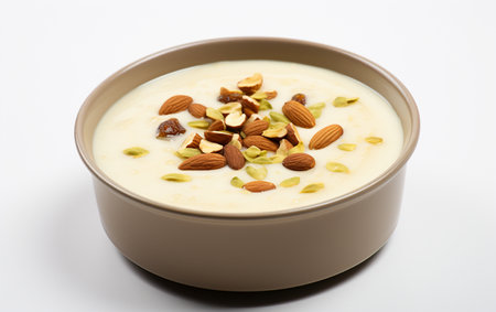 Sheer Khurram Dish on a White Backgroundの素材