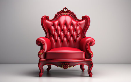 Accent Chair Against a White Baseの素材