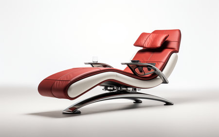 Adjustable Bed on a White Backgroundの素材