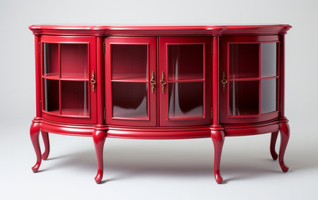 Accent Cabinet against a White Backgroundの素材