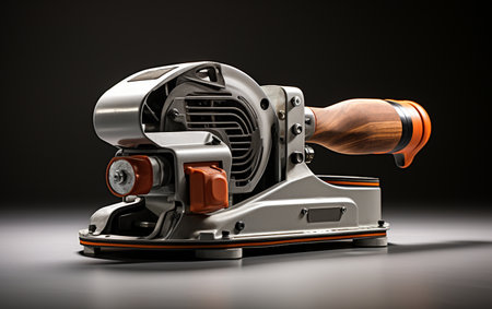 Belt Sander on the Background of Whiteの素材