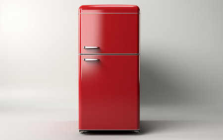 Refrigerator on a White Backgroundの素材