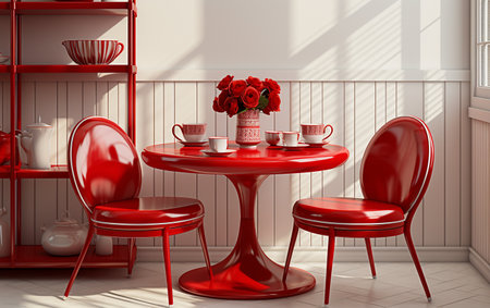 Breakfast Nook White Background Settingの素材